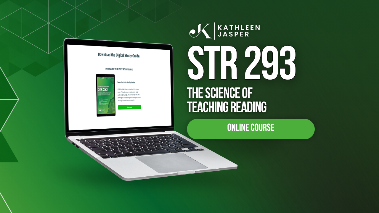 受験対策マニュアル＋listeningCD STR 293: The Science of Teaching Reading – Kathleen Jasper