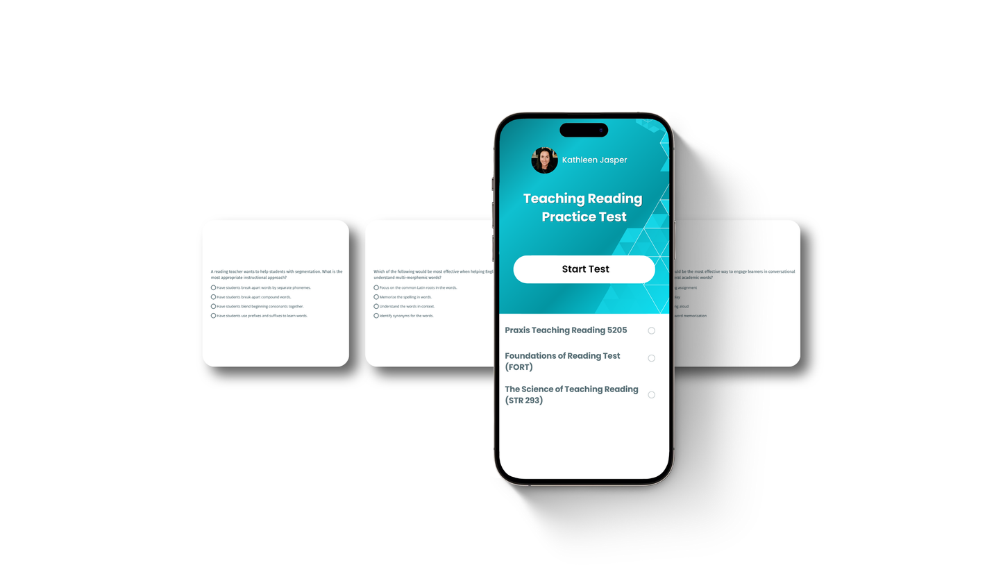 Teaching Reading Practice Test