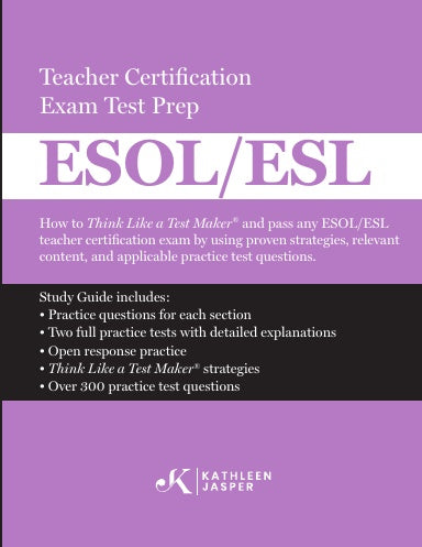 Think Like a Test Maker ESOL/ESL Paperback