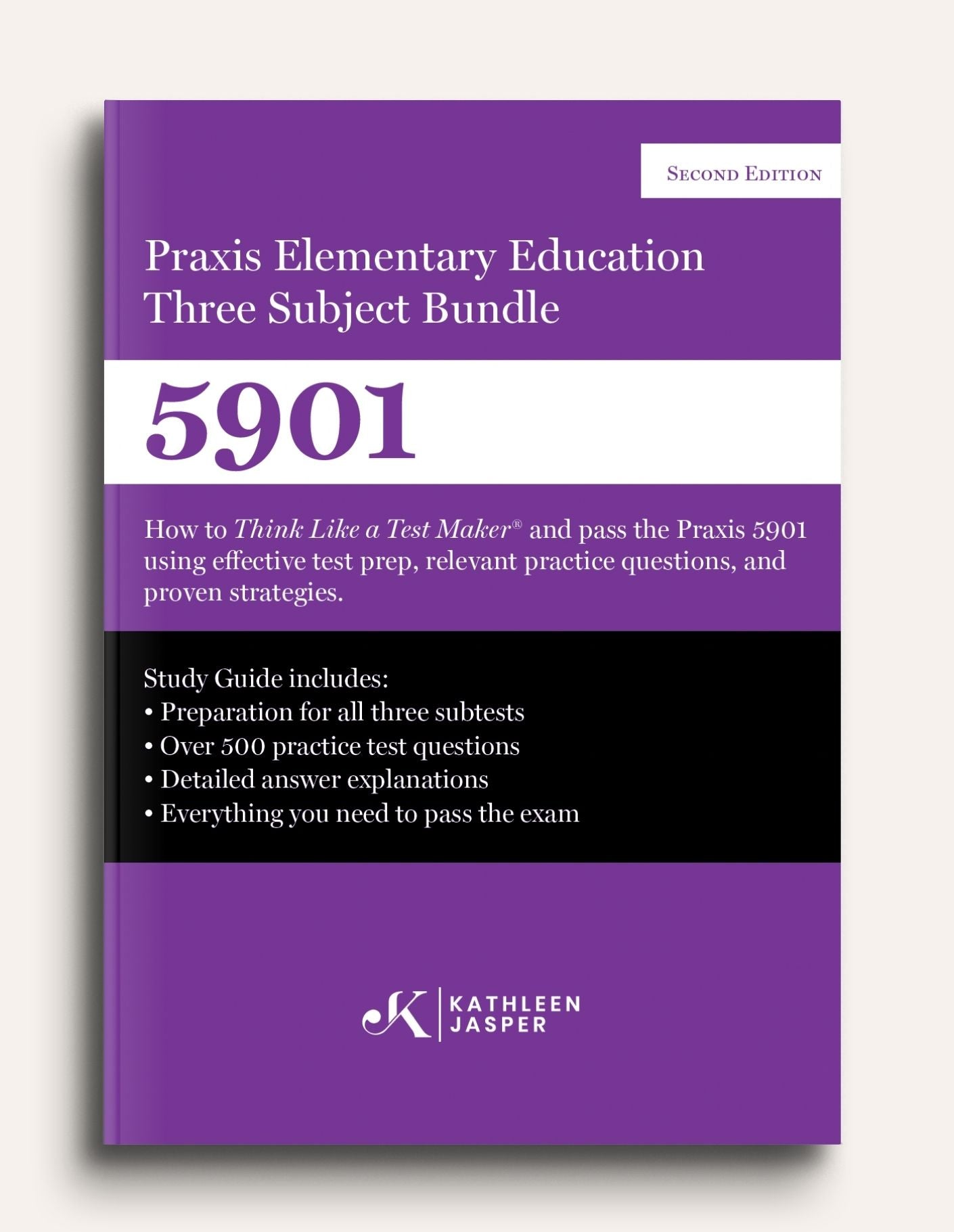 Praxis 5901 Elementary Education: 3 Subject Study Guide (Math, Social Studies, Science) - Paperback