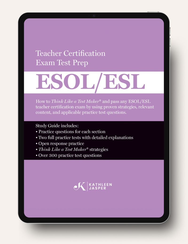 Study Esol Best ESOL/ESL Study Guide & Online Course – Kathleen Jasper