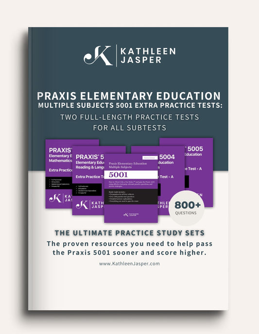 Praxis 5001 Extra Practice Tests: Two Full-Length Practice Tests For All Subtests - Paperback