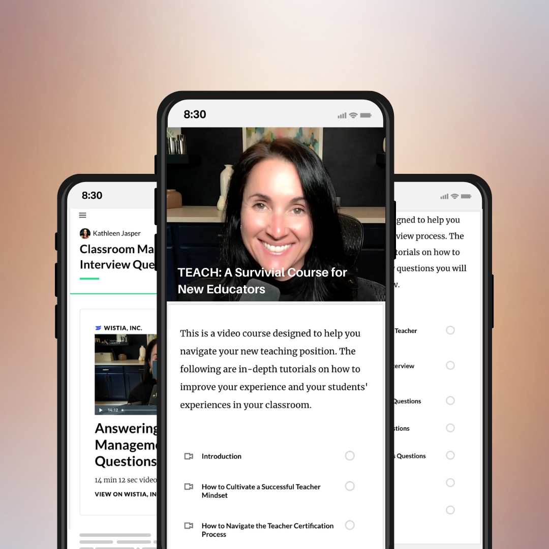 Teach: A Survival Course for New Educators