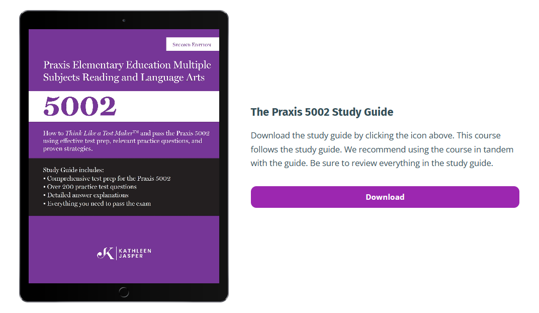 Praxis II Elementary Education 5001 - Online Course
