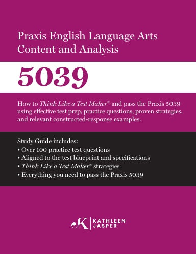 Praxis 5039 English Language Arts Content and Analysis Paperback