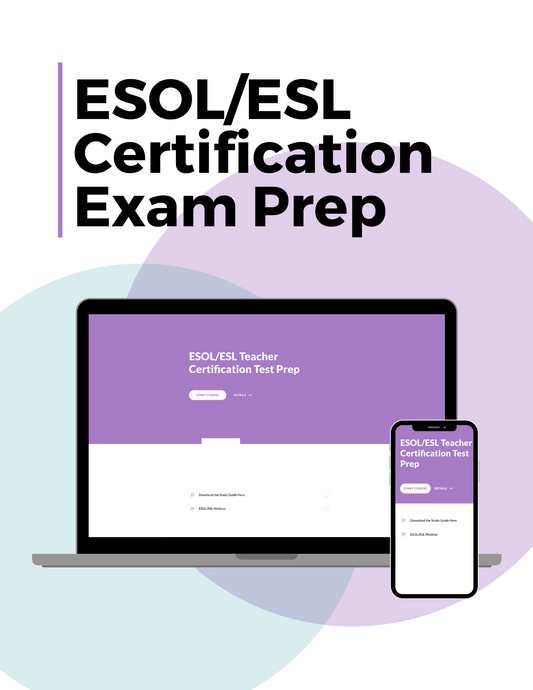 Think Like a Test Maker ESOL/ESL Online Course & Study Guide